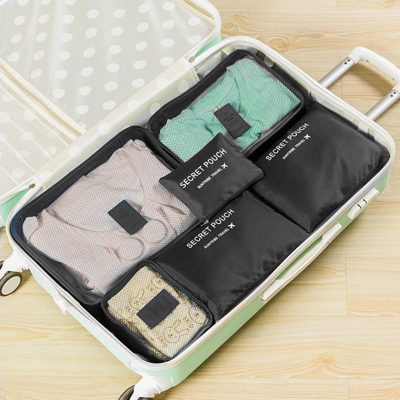6-piece portable travel organizer set, view 6 - MRSLM