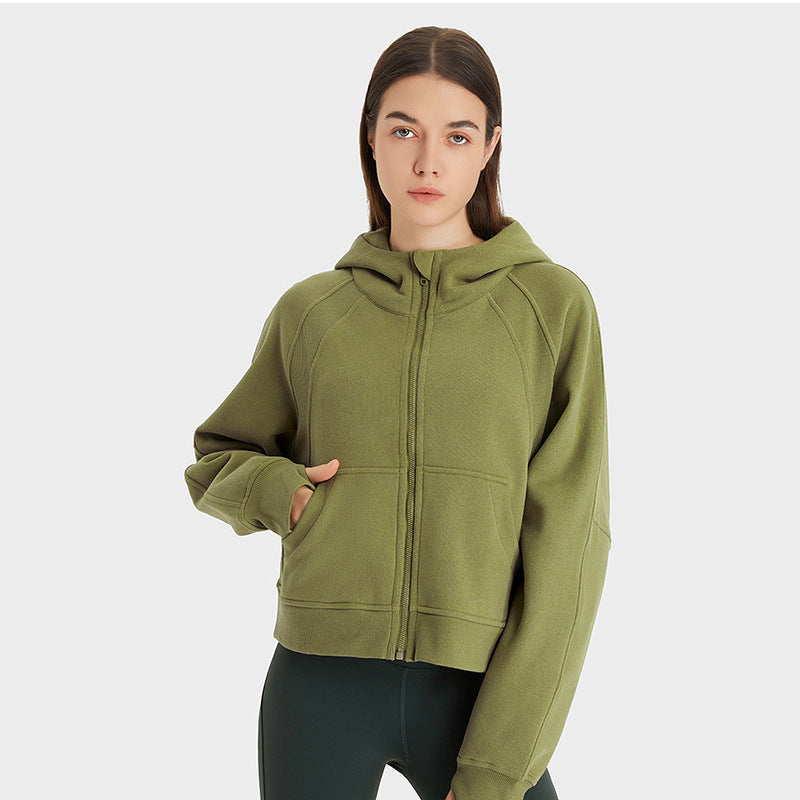 women's sports sweatshirt jacket, view 2 - MRSLM