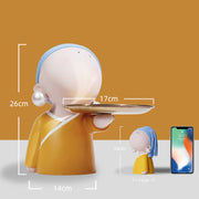 pearl earring girl art key tray, view 3 - MRSLM