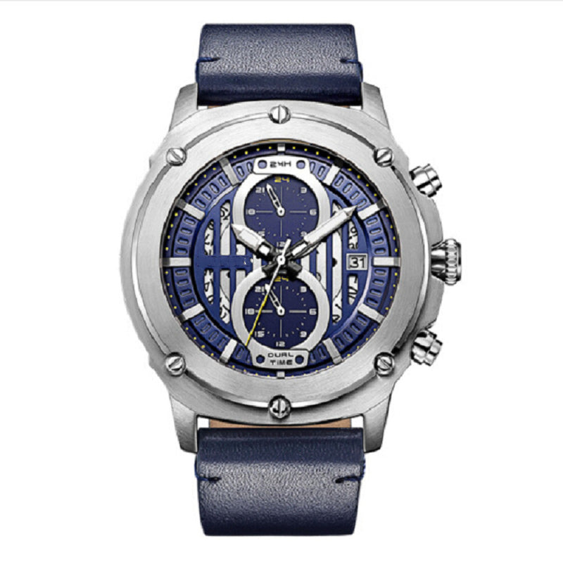 business casual stainless steel quartz watch, view 5 - MRSLM