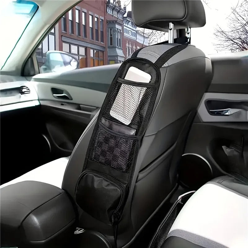 car seat organizer with multi-pocket storage, view 6 - MRSLM
