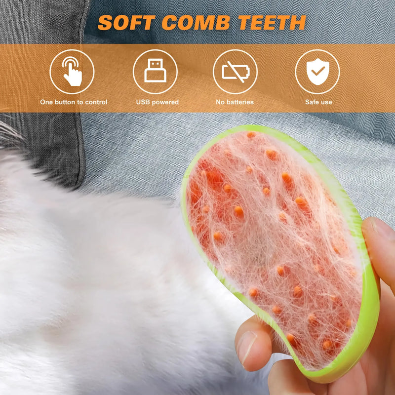 electric spray pet grooming brush, view 6 - MRSLM