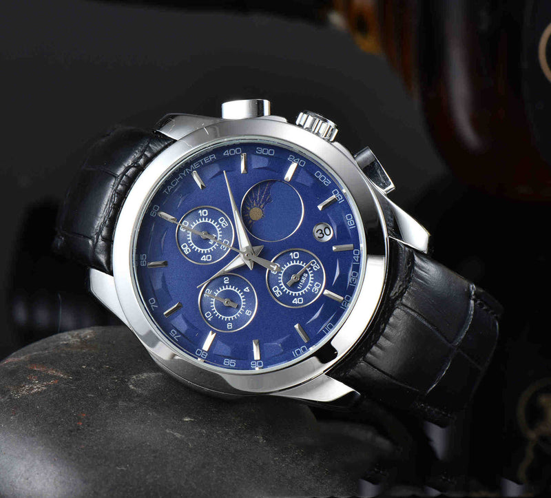 men's six-hand calendar quartz watch, view 11 - MRSLM
