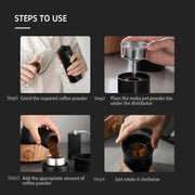 adjustable height moka pot coffee leveler, view 4 - MRSLM