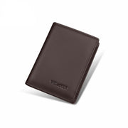 men's short leather wallet, view 3 - MRSLM