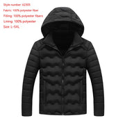 men's hooded cotton-padded jacket, view 8 - MRSLM