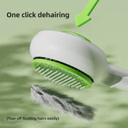 self-cleaning pet slicker brush, view 5 - MRSLM