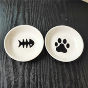 cute cat mini ceramic snack plate, view 5 - MRSLM