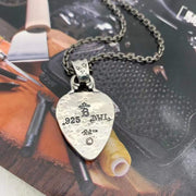 Graffiti cross pendant necklace, view 3 - MRSLM