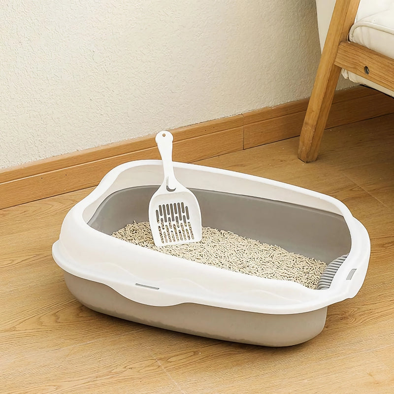 semi-closed spatter-proof cat litter box, view 6 - MRSLM