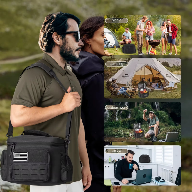 tactical insulated cooler bag, view 6 - MRSLM