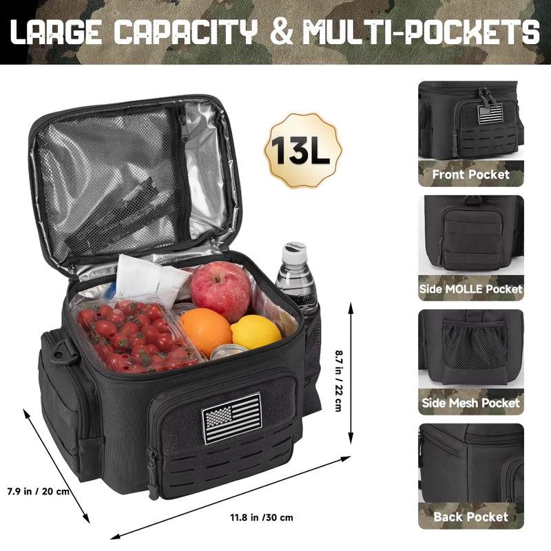 tactical insulated cooler bag, view 10 - MRSLM