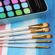 5-piece acrylic and oil paint brush set, view 5 - MRSLM