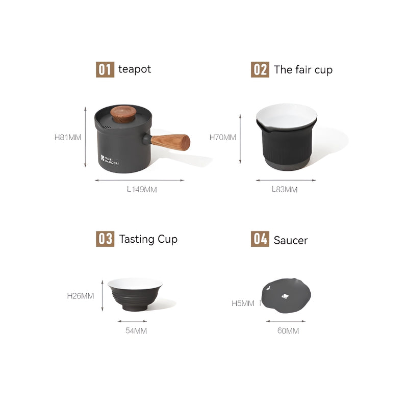 portable camping tea set, view 8 - MRSLM