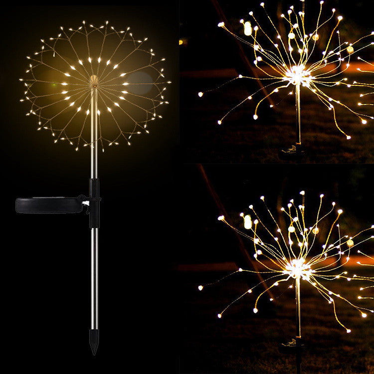 Solar firework garden lights, view 3 - MRSLM