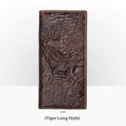 embossed leather wallet, view 9 - MRSLM