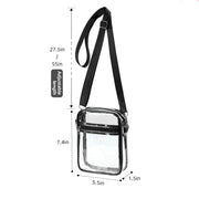 women's clear pvc shoulder bag, view 14 - MRSLM