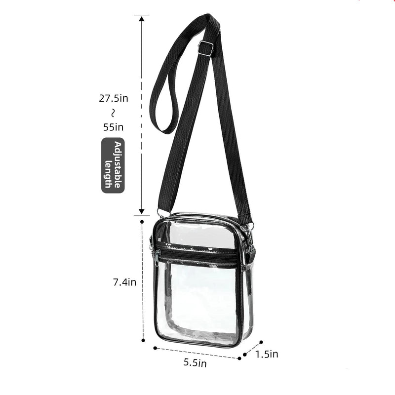 women's clear pvc shoulder bag, view 14 - MRSLM