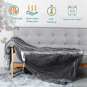 electric heated blanket throw, view 5 - MRSLM