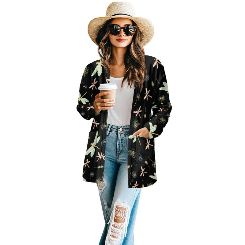 long sleeve cardigan jacket, view 11 - MRSLM