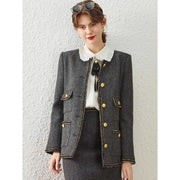 women's elegant long coat, view 4 - MRSLM