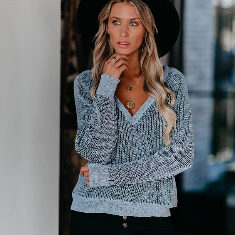 Women's lightweight cotton-blend knit pullover, view 6 - MRSLM