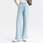women's high-waisted wide-leg jeans, view 3 - MRSLM