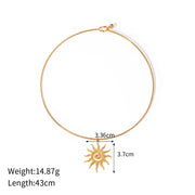 Sunflower pendant necklace, view 3 - MRSLM