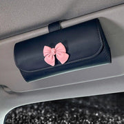 bowknot car sunglasses case, view 7 - MRSLM