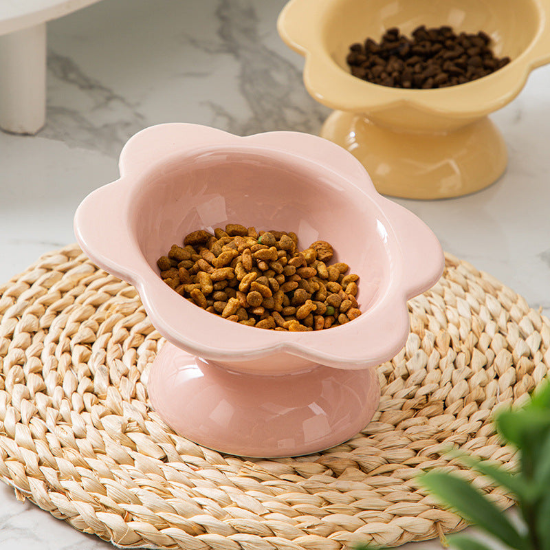 elevated ceramic cat bowl, view 6 - MRSLM