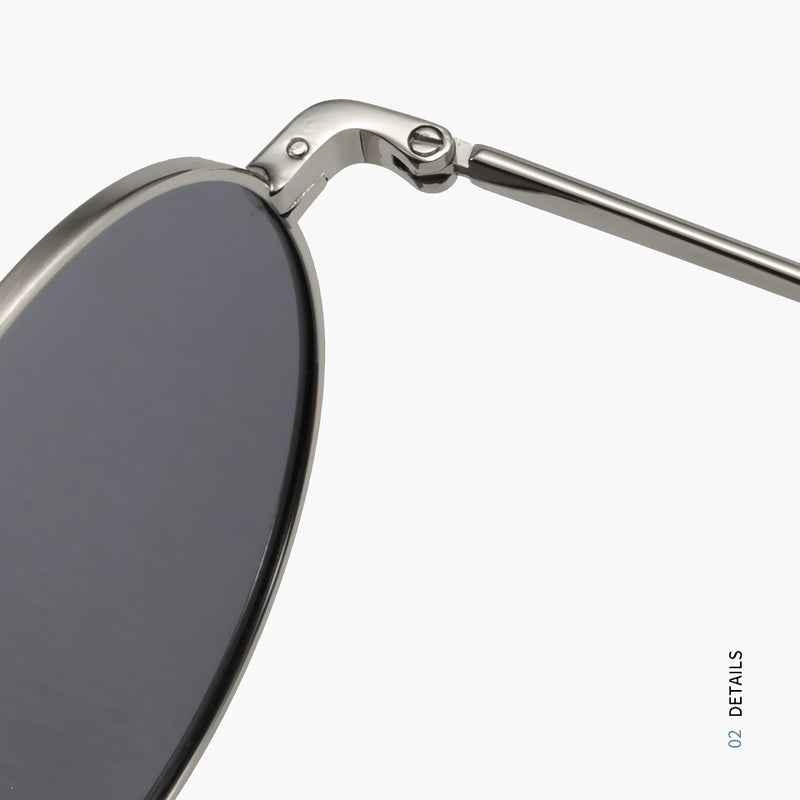 round polarized mirror sunglasses for women, view 7 - MRSLM