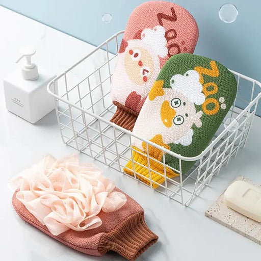 exfoliating shower body scrub mitt - MRSLM