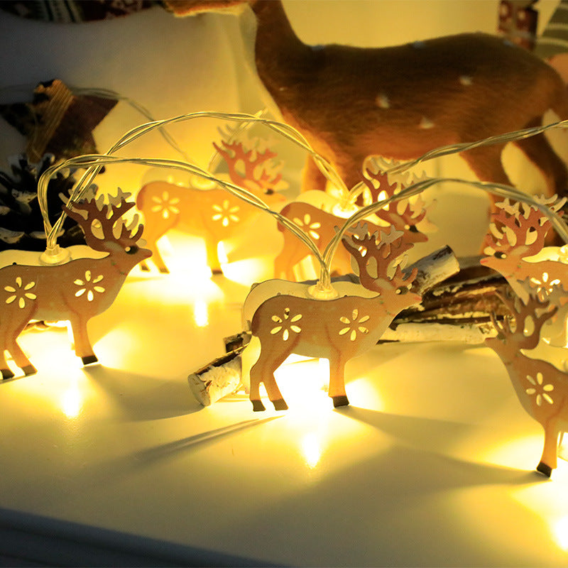 Christmas LED String Lights Santa Claus Elk Snowman Ornament Decorations