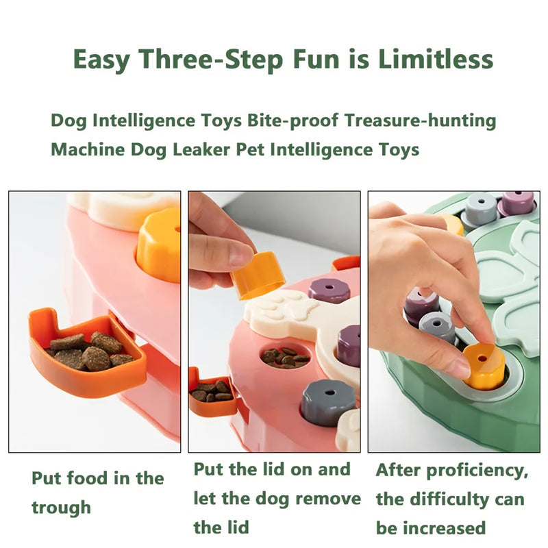 dog slow feeder puzzle toy, view 7 - MRSLM