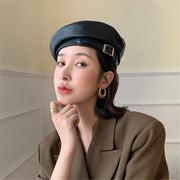 leather beret for women, view 11 - MRSLM