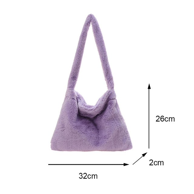 plush shoulder handbag, view 22 - MRSLM