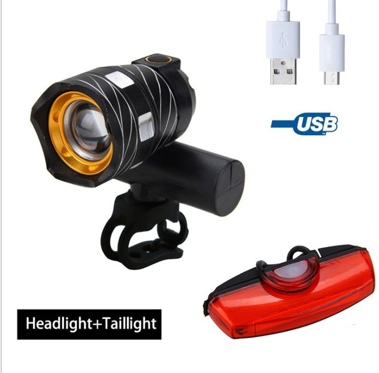 USB rechargeable bike headlight, view 4 - MRSLM