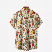 3d digital printing loose short sleeve shirt, view 3 - MRSLM
