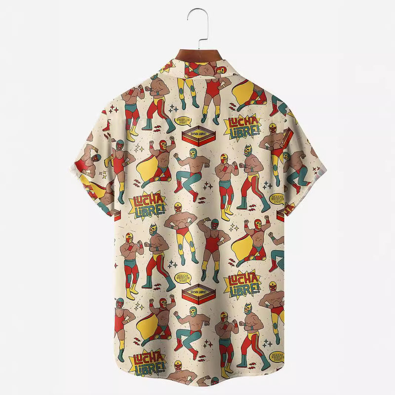 3d digital printing loose short sleeve shirt, view 3 - MRSLM