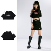 women's cut-out shoulder short sleeve top, view 8 - MRSLM