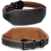 cowhide weightlifting belt, view 2 - MRSLM