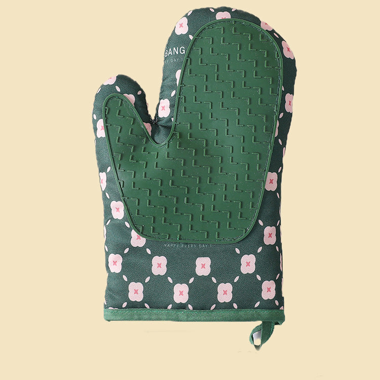 Cotton and silicone non-slip oven mitts, view 11 - MRSLM