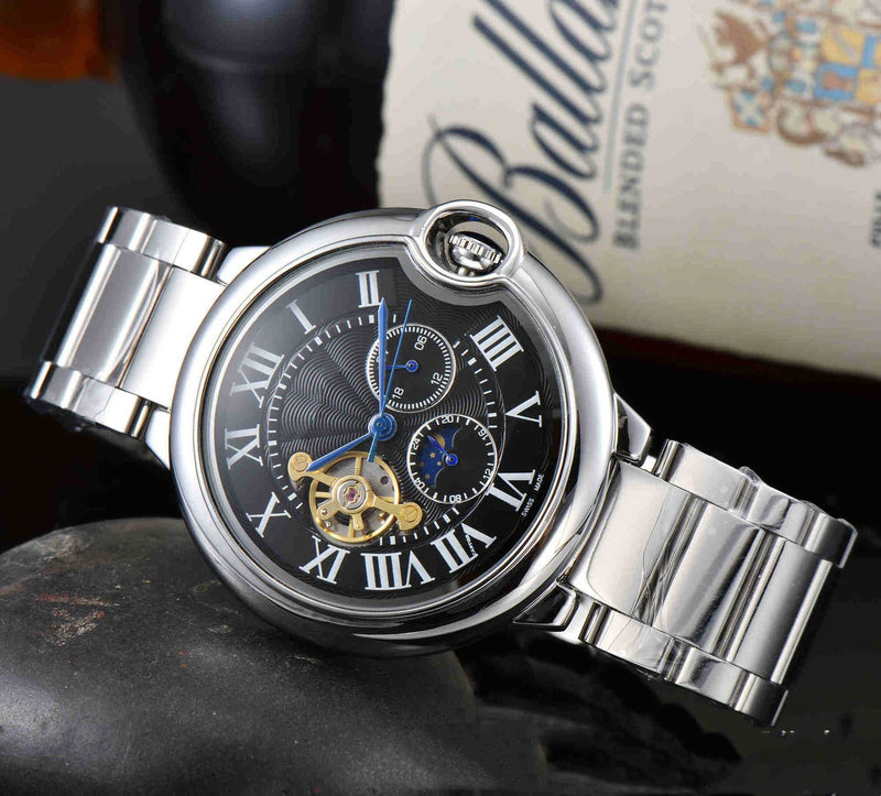 Men's automatic mechanical open flywheel watch, view 3 - MRSLM