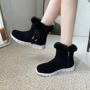 women's plush snow ankle boots, view 9 - MRSLM