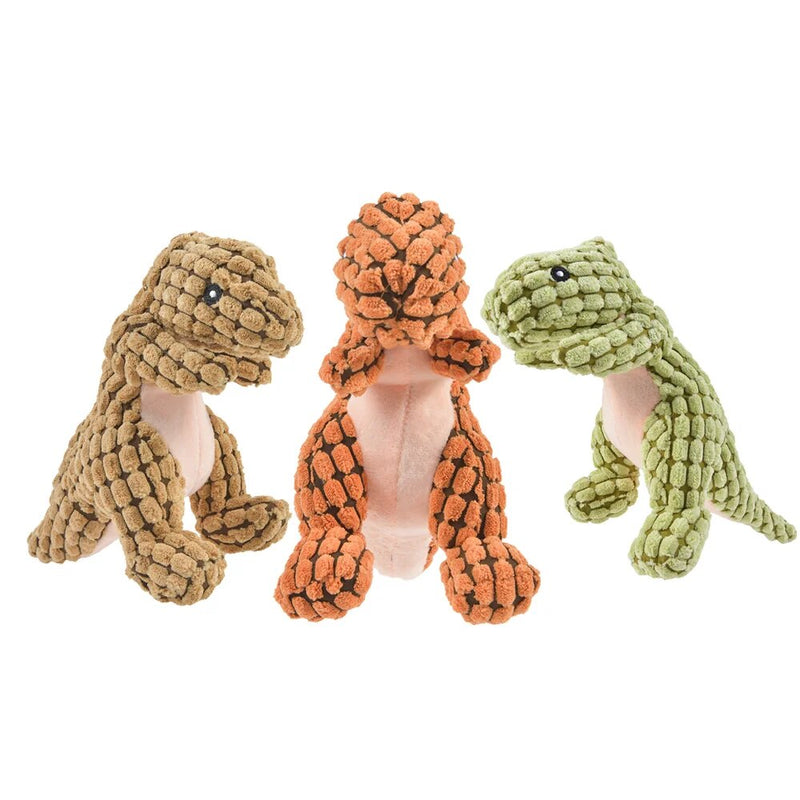 plush dinosaur pet toy, view 8 - MRSLM