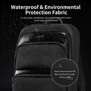 men's slim waterproof laptop backpack, view 9 - MRSLM