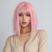 short straight bangs wig, view 2 - MRSLM