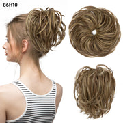 fluffy curly hair bun chignon, view 23 - MRSLM