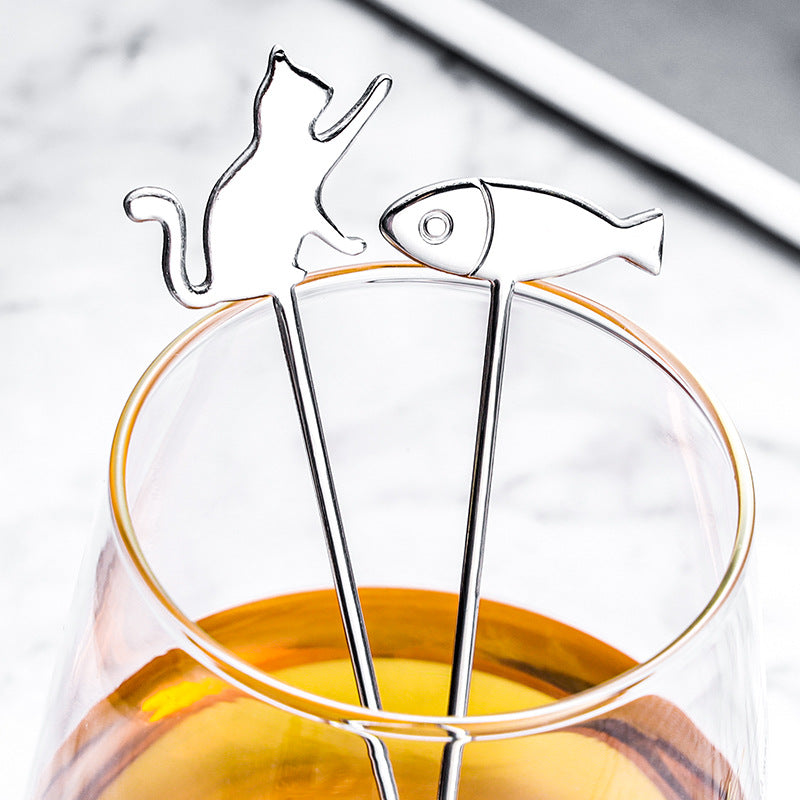 Cat stainless steel coffee spoon, view 19 - MRSLM