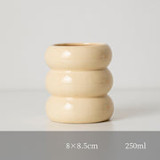 nordic ceramic candlestick holder, view 2 - MRSLM